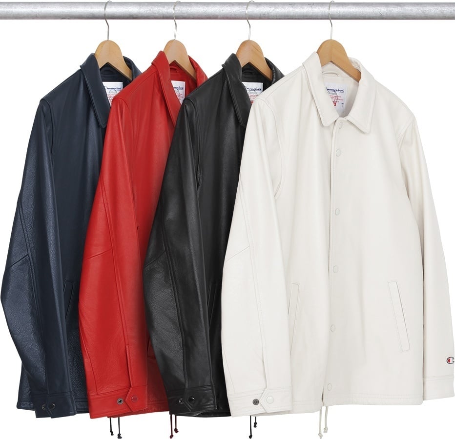 Supreme/Champion® Leather Coaches Jacket